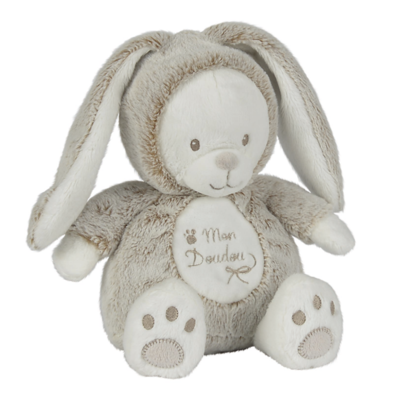  laline nature soft toy bear rabbit mon white brown 